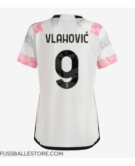Günstige Juventus Dusan Vlahovic #9 Auswärtstrikot Damen 2023-24 Kurzarm